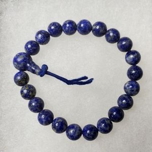 Blue Lapis Lazuli Beaded Healing Stretch Bracelet